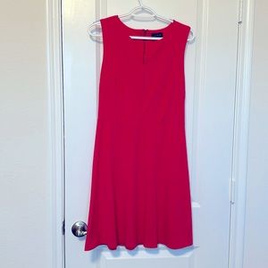 Pink Sleeveless Aline Midi Dress